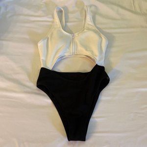 Brand new one piece high cut swim suit